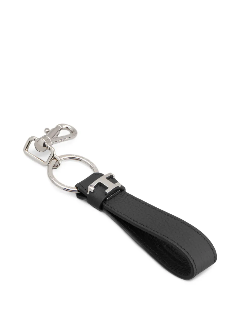 Tod's key holder in leather Zwart