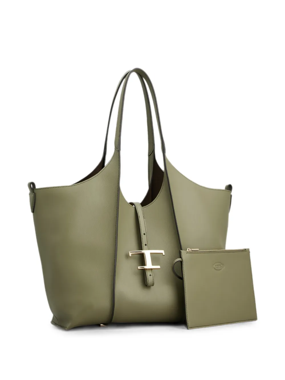 Tod's Kleine T Timeless leren shopper Groen