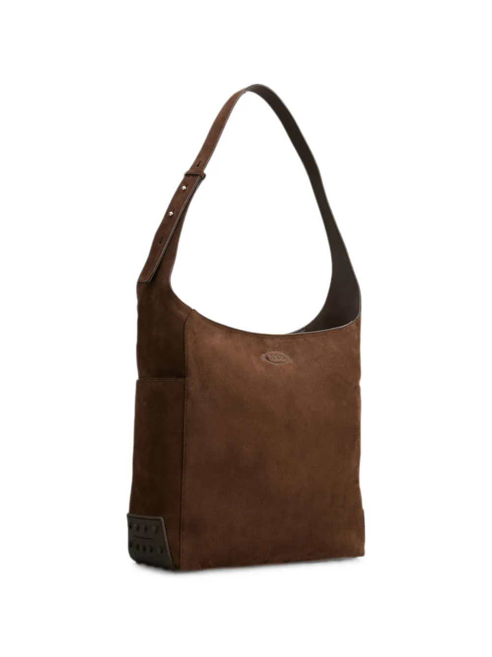 Tod's Gommino suède schoudertas Bruin