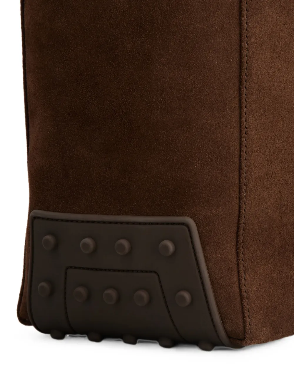 Tod's Gommino suède schoudertas Bruin