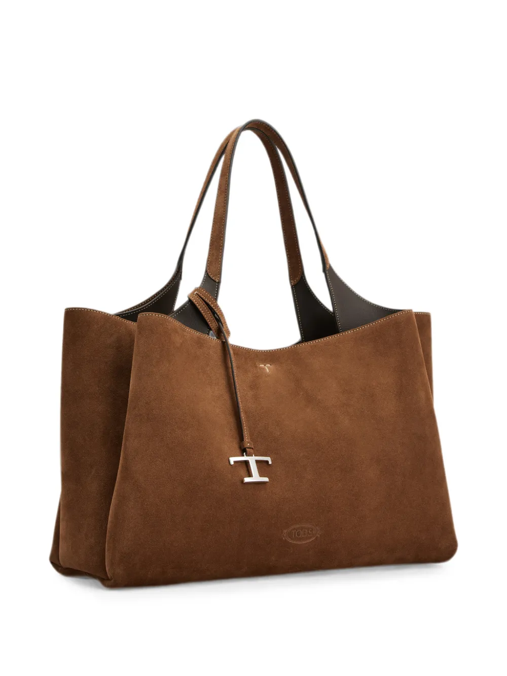 Tod's Medium suède tas Bruin
