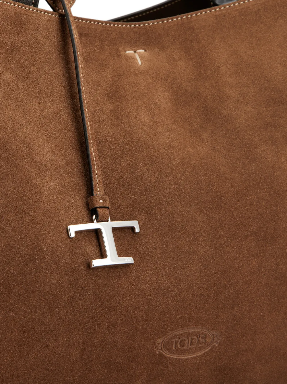 Tod's Medium suède tas Bruin