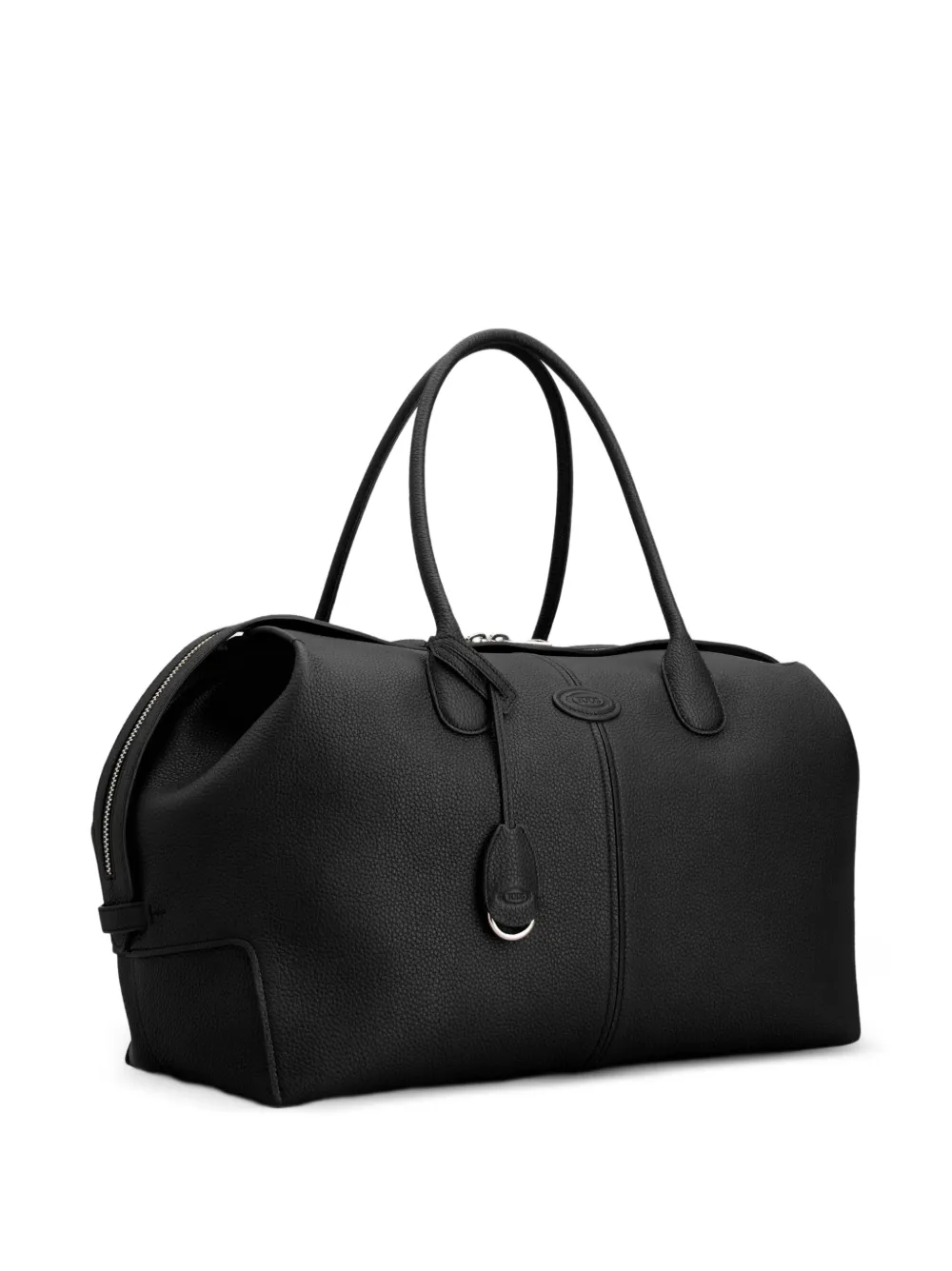 Tod's Duffeltas van gekorreld leer Zwart