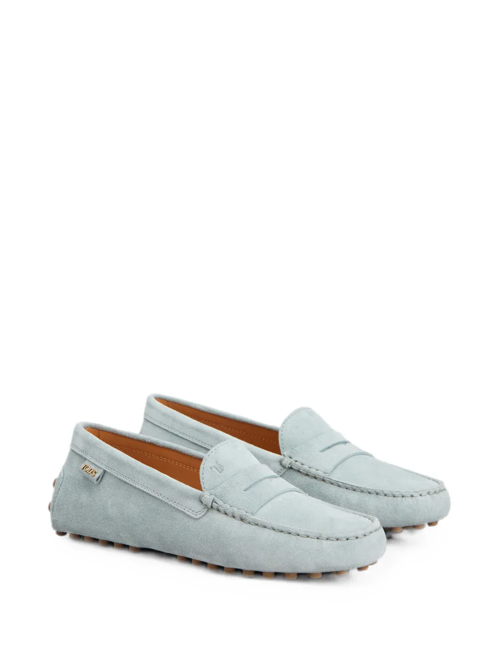 Tod's Gommino suède loafers Blauw
