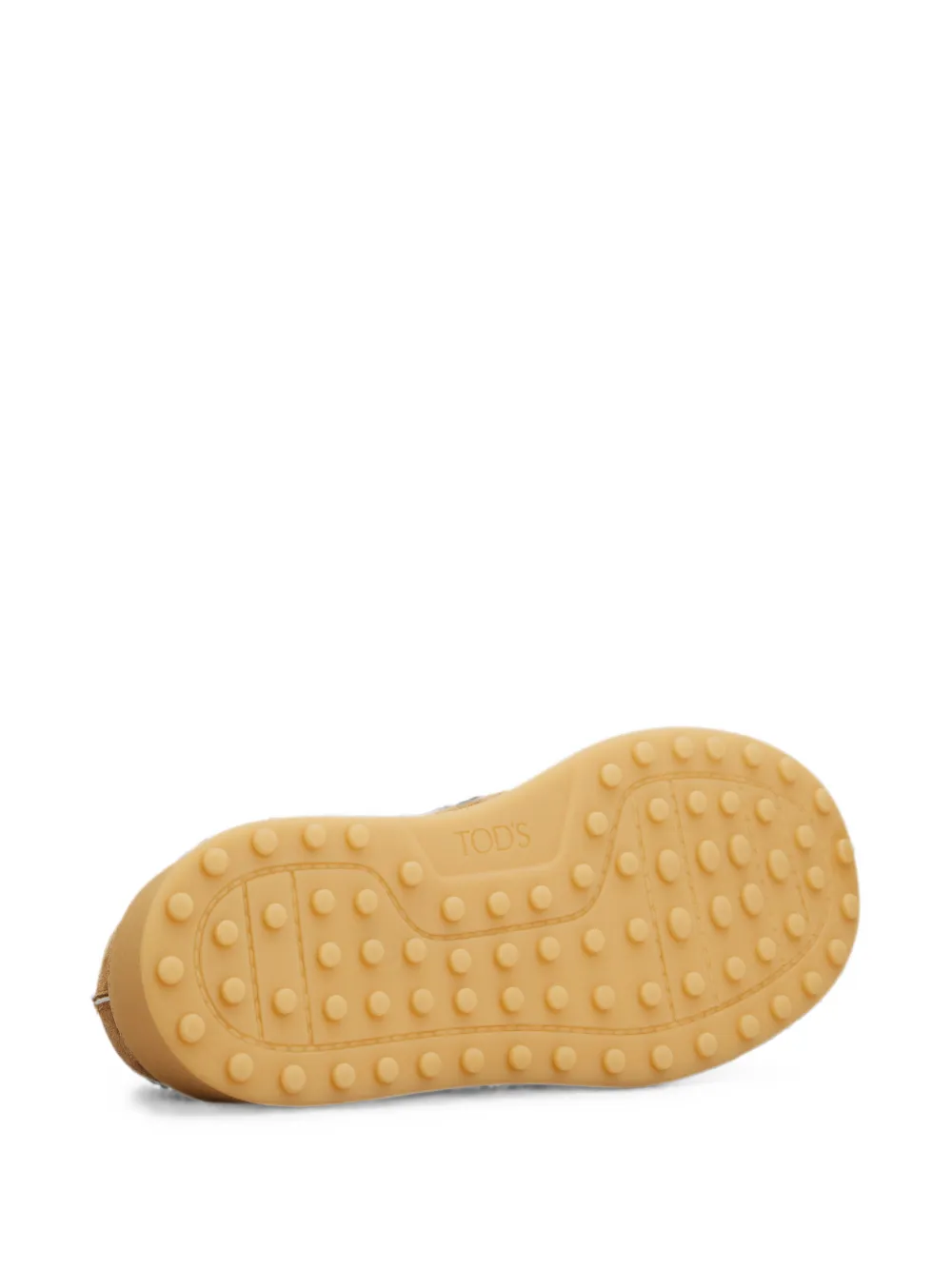 Tod's Loafers met lammy voering en logoplakkaat Beige