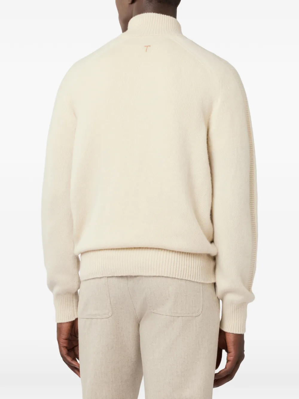Tod's Kasjmier pullover met halve rits Beige