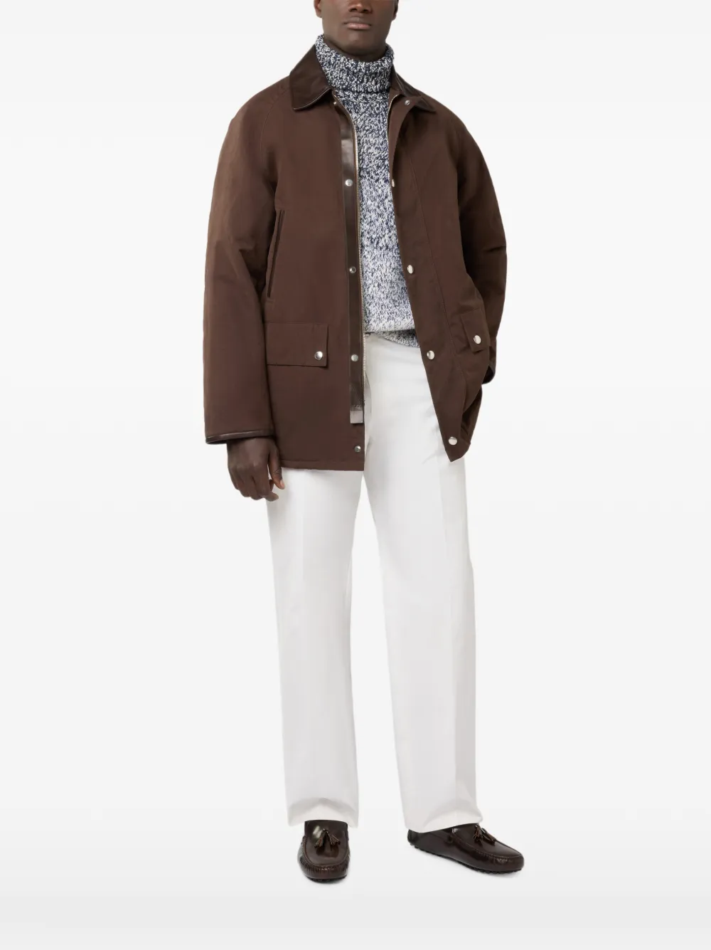 Tod's dégradé roll-neck sweater - Blue