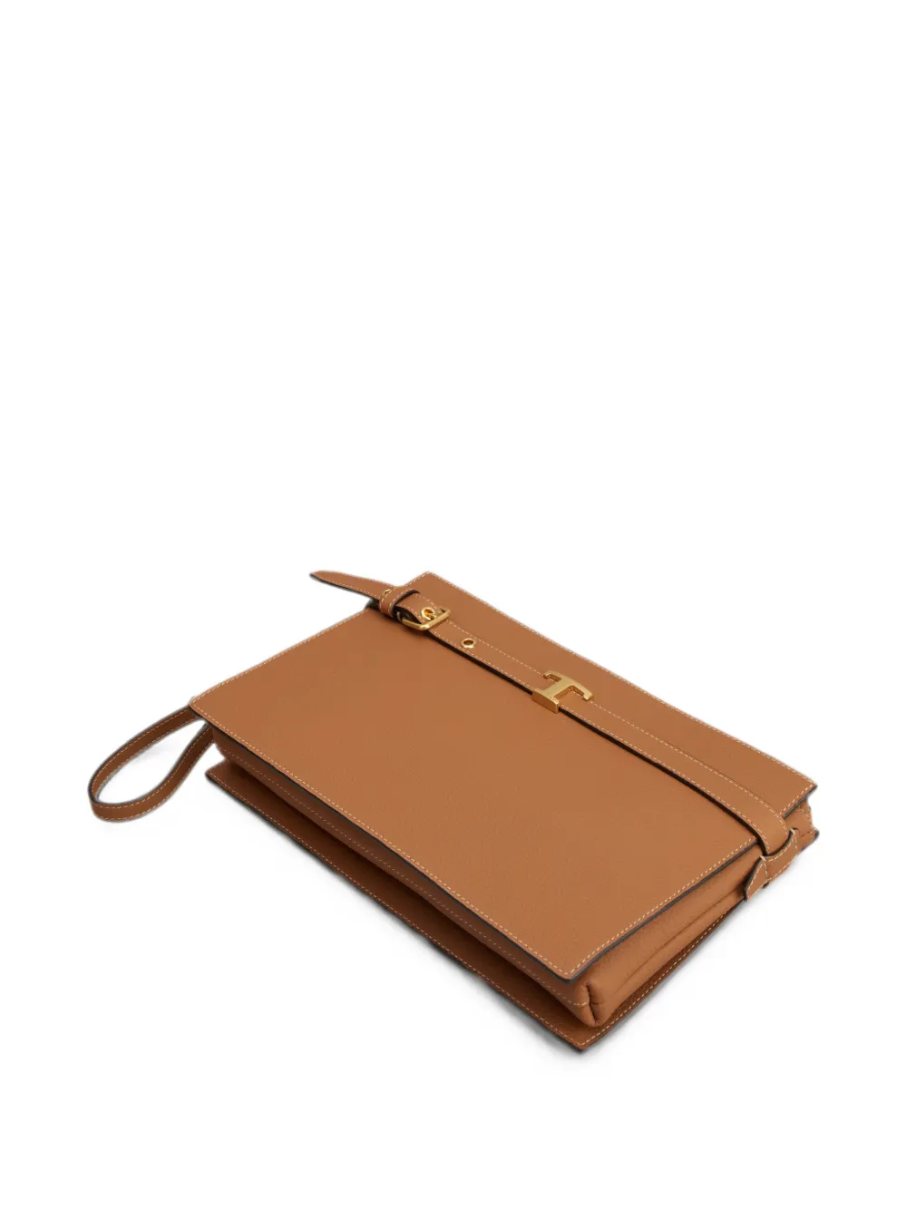 Tod's T Timeless clutch Bruin