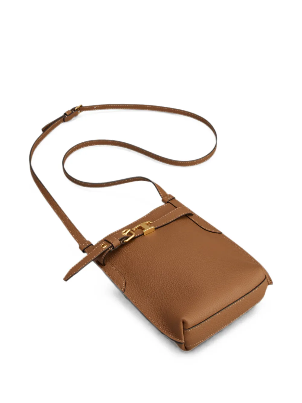 Tod's Grote telefoonhoes van leer Bruin