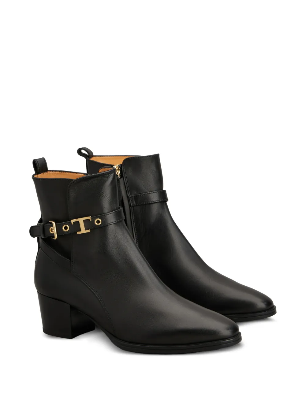 Tod's T Timeless enkellaarzen met gesp Zwart