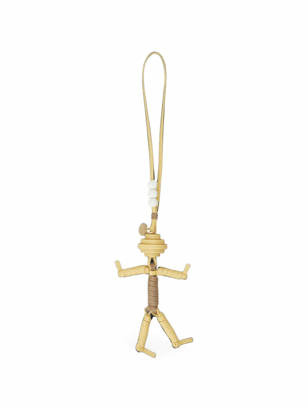 Tod's man charm in leather Geel