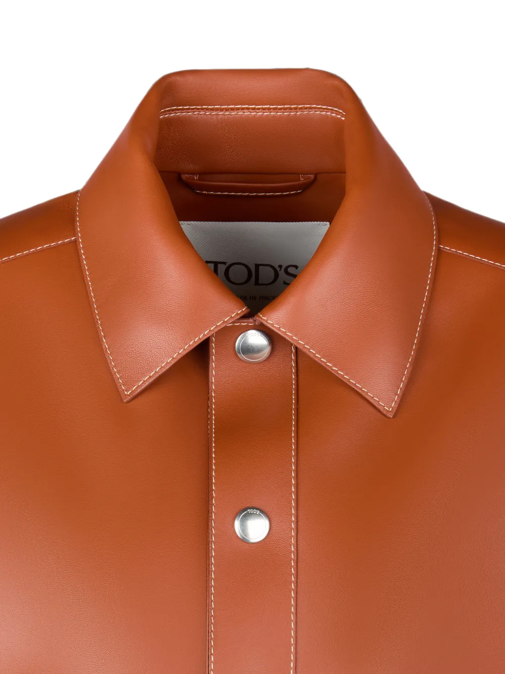 Tod's Kort leren jack Bruin