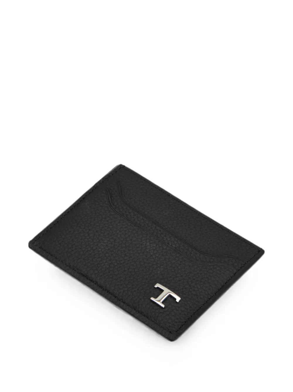 Tod's T Timeless pasjeshouder van bewerkt leer Zwart