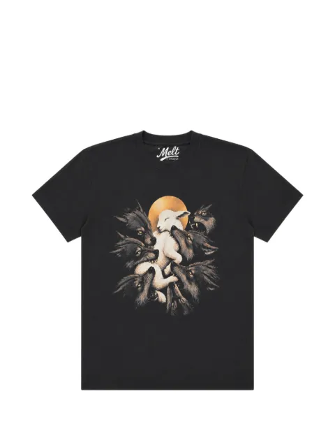 Melt graphic-print cotton T-shirt