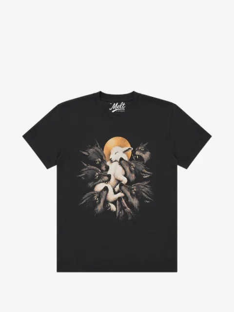 Melt playera de algodón con estampado gráfico