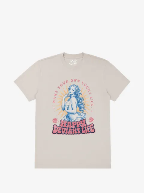 Melt graphic-print cotton T-shirt