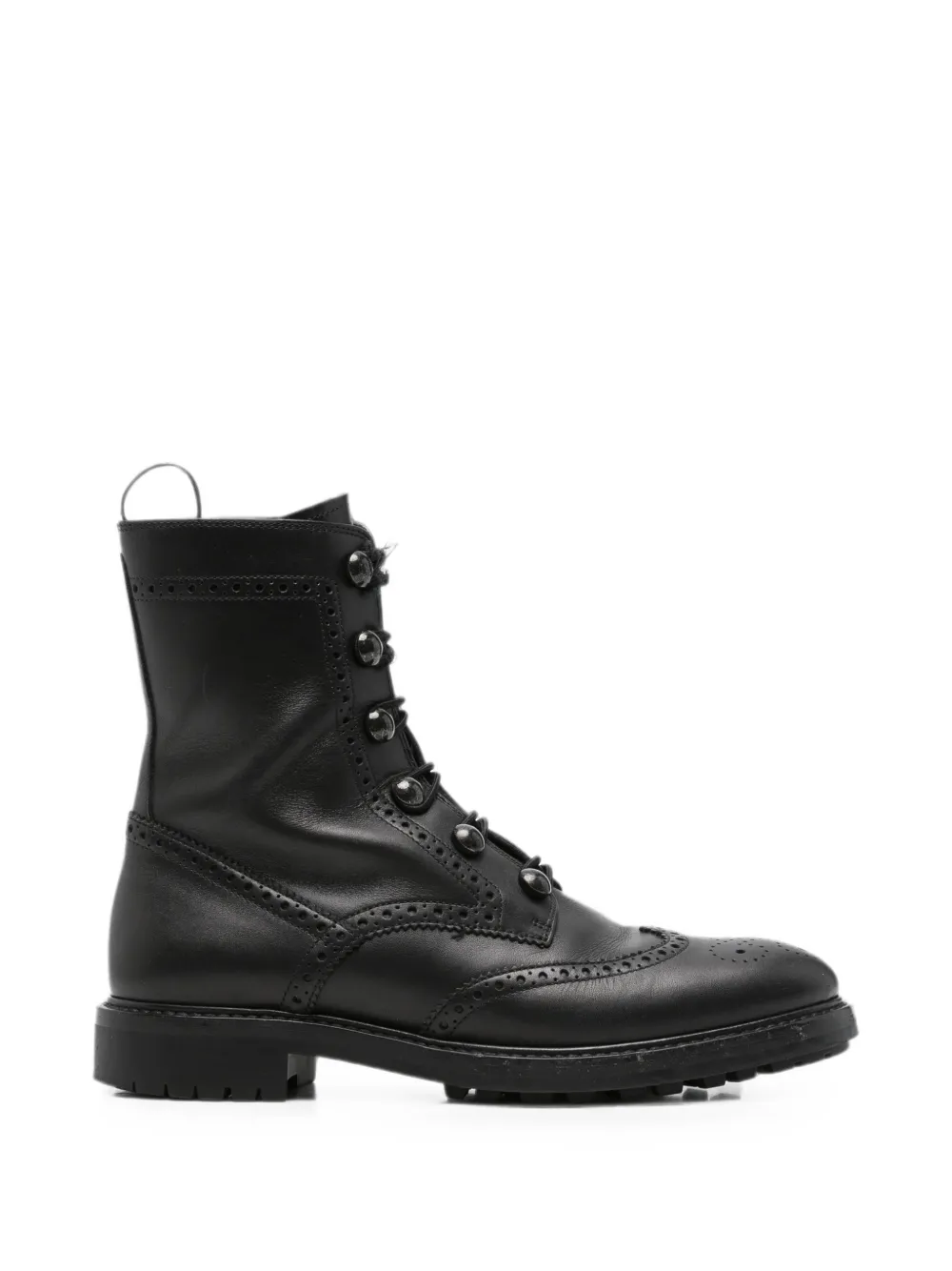 Christian Dior Pre-Owned 2010s brogue-detail boots - Nero