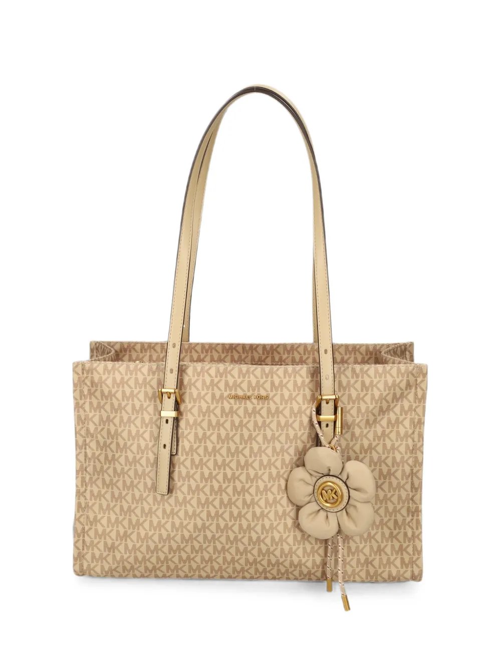 Michael Michael Kors Borsa a spalla Zadie media con logo - Toni neutri