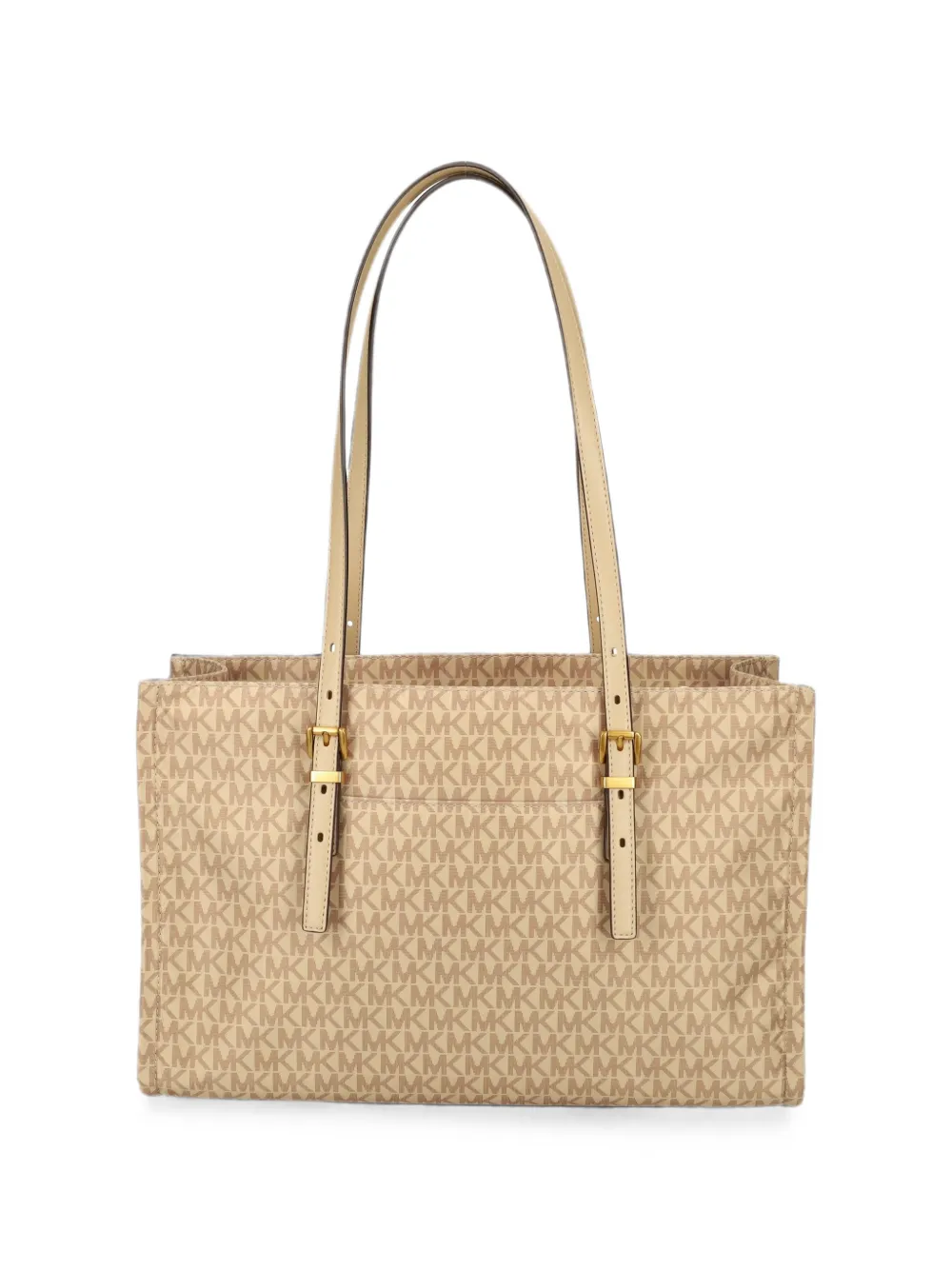 Michael Kors Medium Zadie schoudertas met logo-patroon Beige
