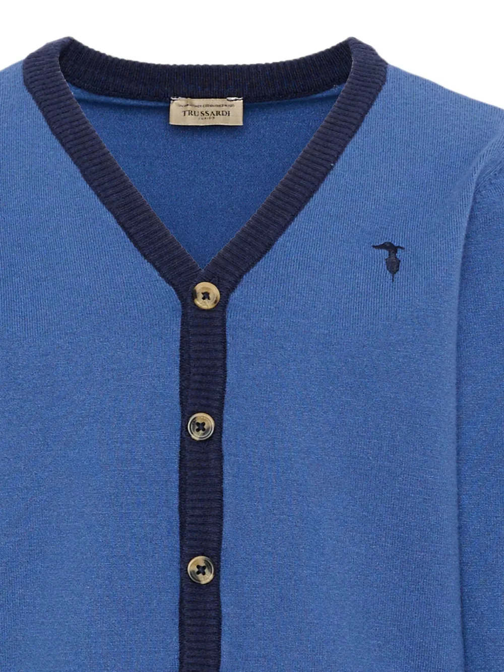 TRUSSARDI JUNIOR Vest met geborduurd logo Blauw