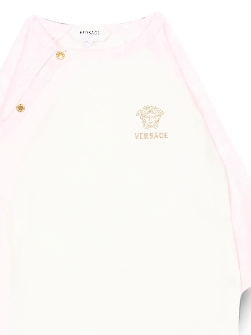 Versace Kids Pyjama met logoprint Beige