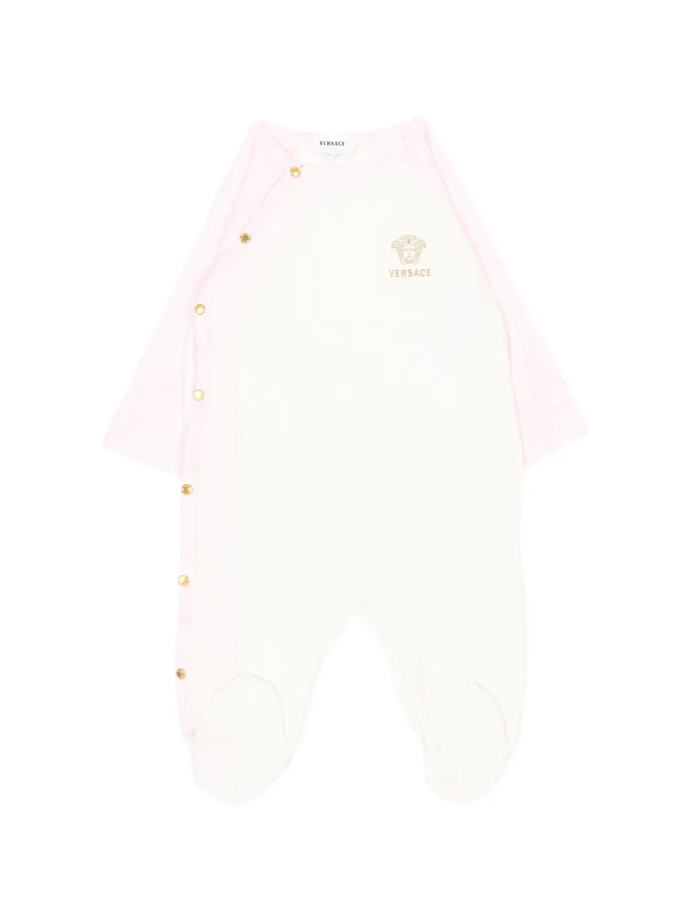 Versace Kids logo-print pyjama - Toni neutri