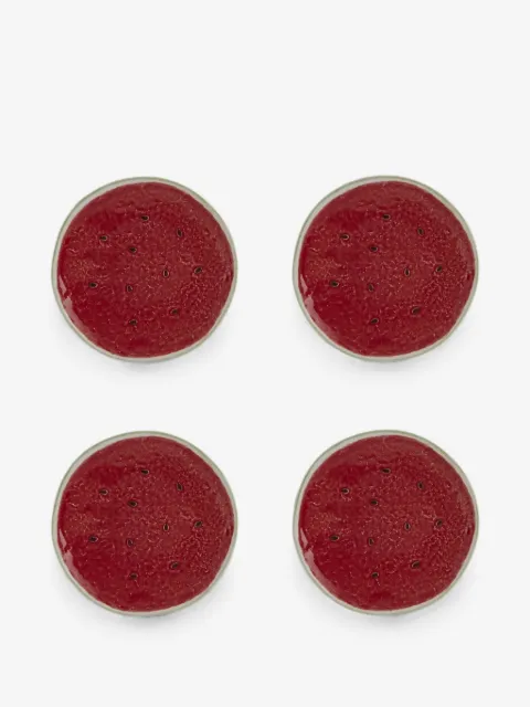 Bordallo Pinheiro Melancia fruit plate (set of four)