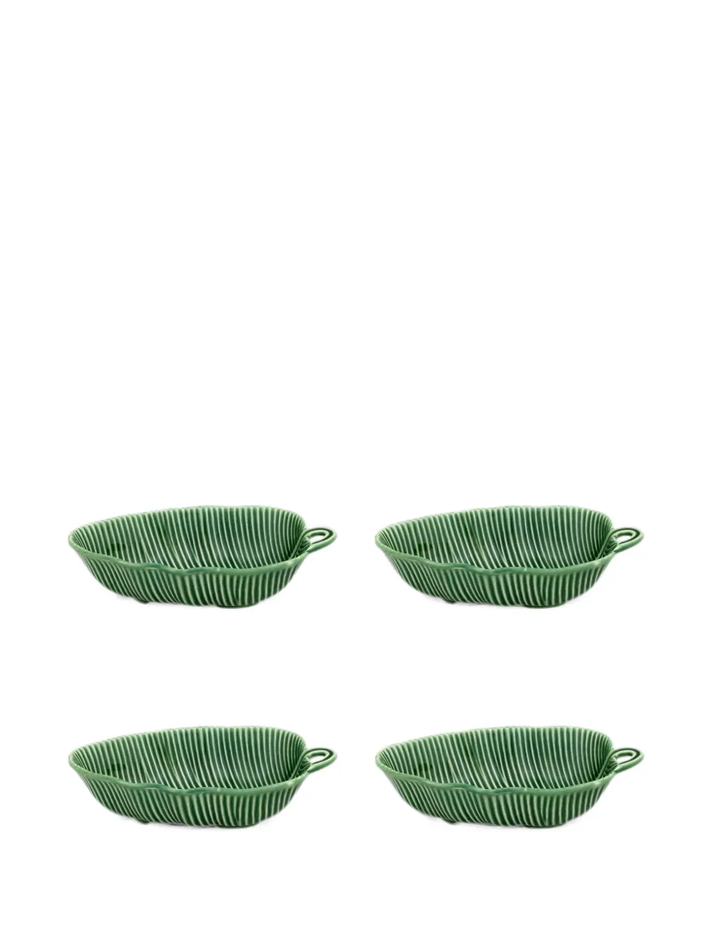 Bordallo Pinheiro Folhas bowl (set of four) - Grün
