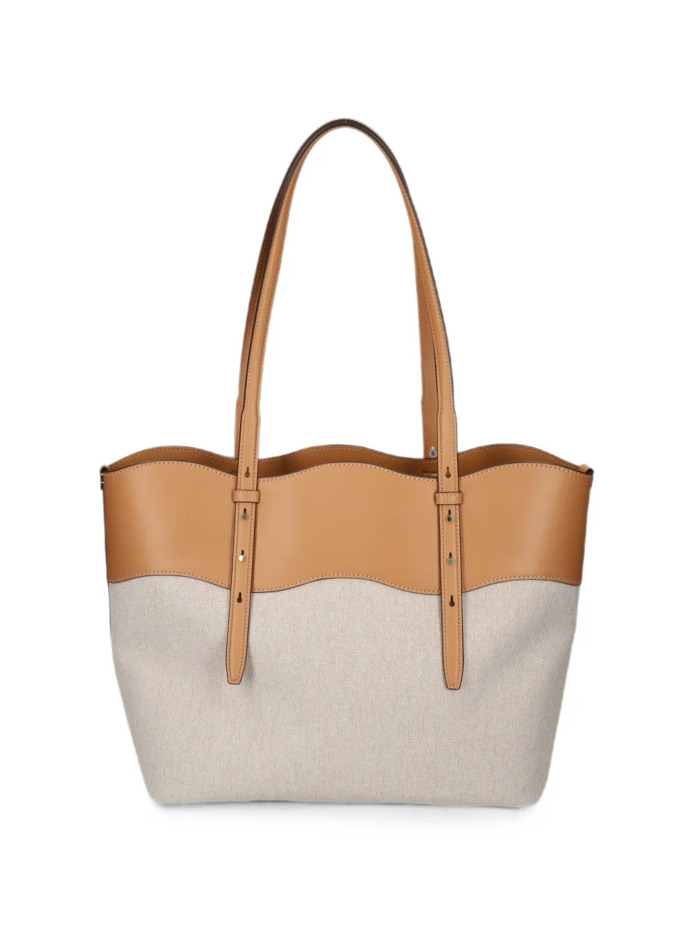 Kate Spade Schoudertas met leren vlakken Beige