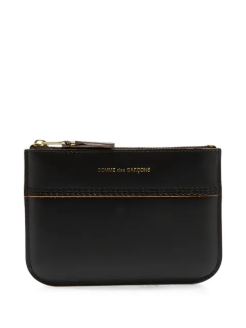 Comme Des Garçons Triple Stitch logo-stamp leather wallet