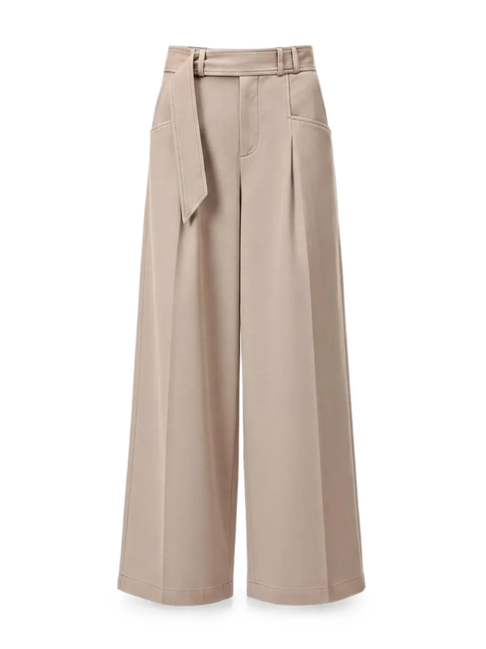 Closed Was broek met wijde pijpen Beige