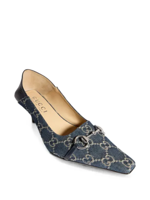 Gucci Vittoria Horsebit GG Supreme pumps