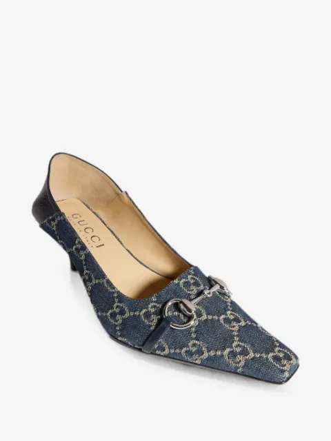Gucci Vittoria Horsebit GG Supreme pumps