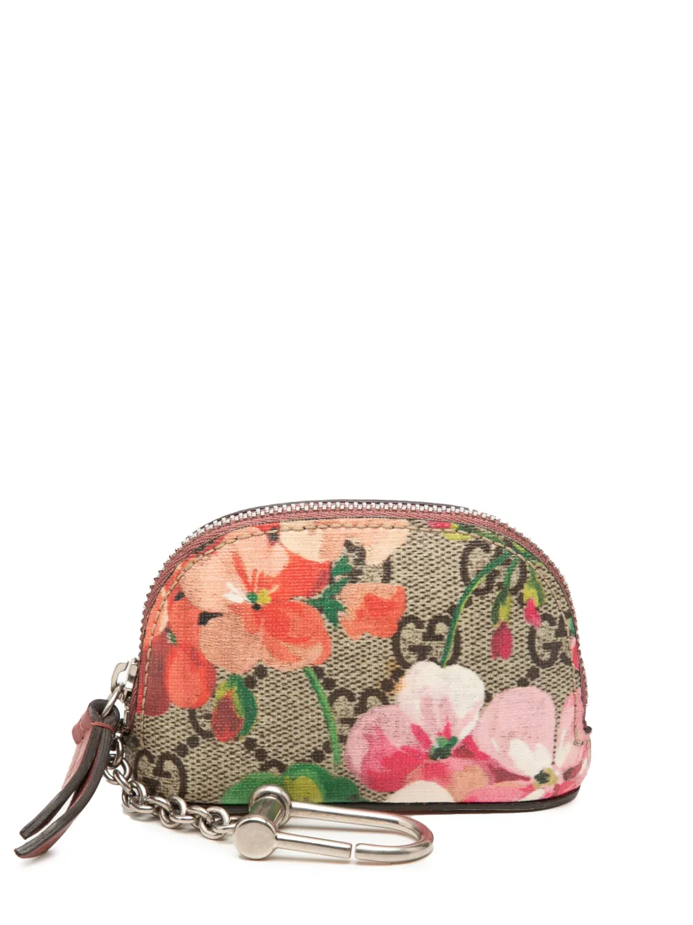 Gucci Pre-Owned 2016-2026 GG Supreme Blooms Chain coin pouch - Toni neutri
