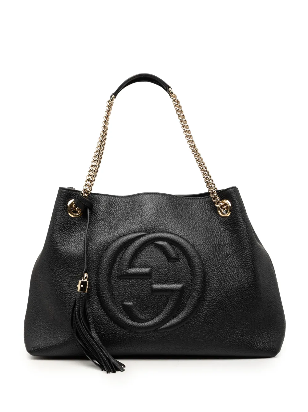 Gucci Pre-Owned 2000-2015 Medium Calfskin Soho Chain tote bag - Nero