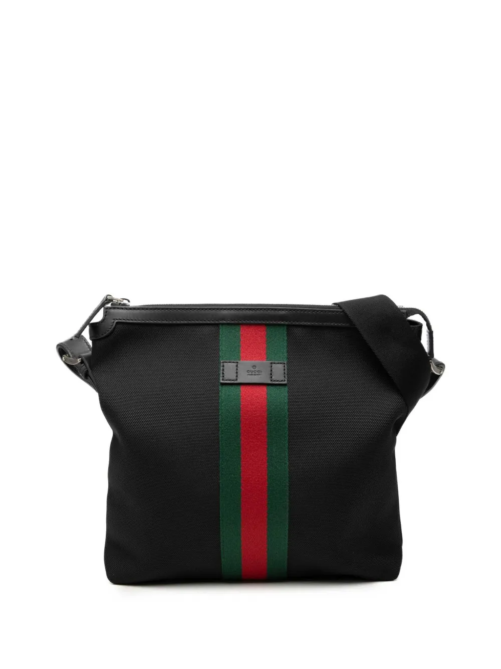 Gucci Pre-Owned 2000-2015 GG Techno Canvas Web Messenger Bag crossbody bag - Nero