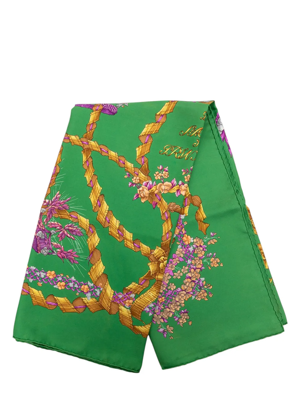Hermès Pre-Owned 2000-2026 Le Sacre du Printemps Silk Scarf 90 scarves - Verde