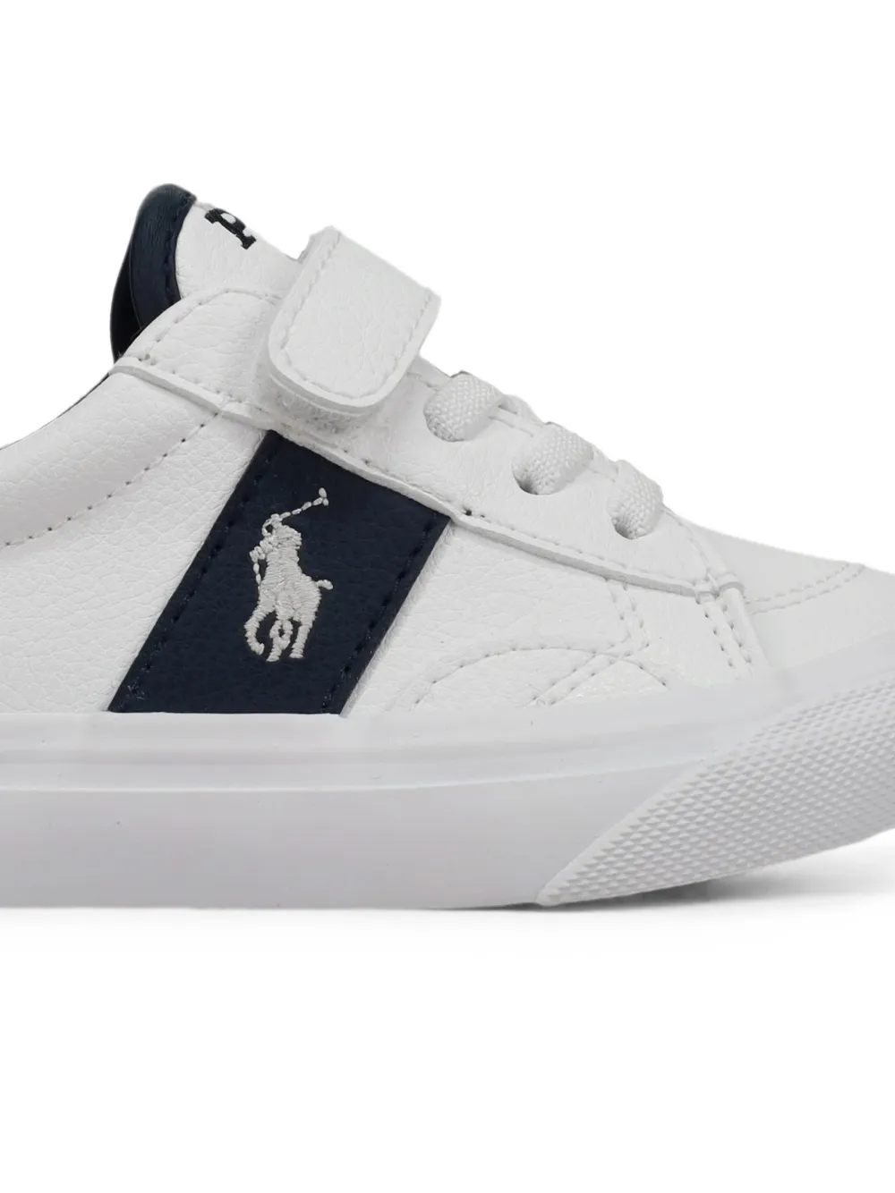 POLO RALPH LAUREN KIDS Riley Polo Pony touch-strap sneakers Wit