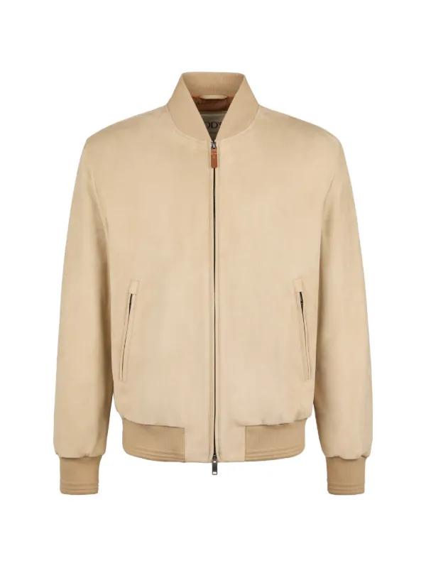 Tod's Brera Pashmy Bomber Jacket in Neutrals