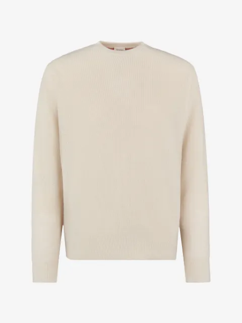 Tod's crew neck suede details sweater