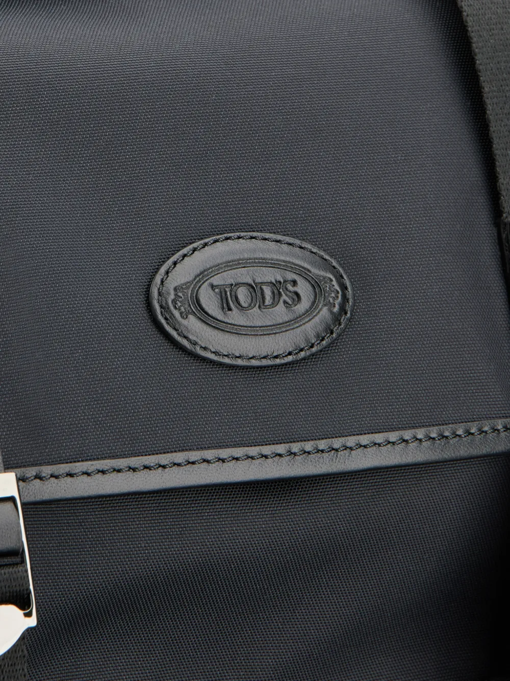 Tod's Medium rugzak van stof en leer Zwart