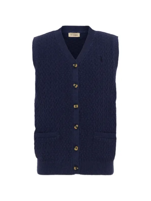 TRUSSARDI JUNIOR cable-knit button-up cardigan