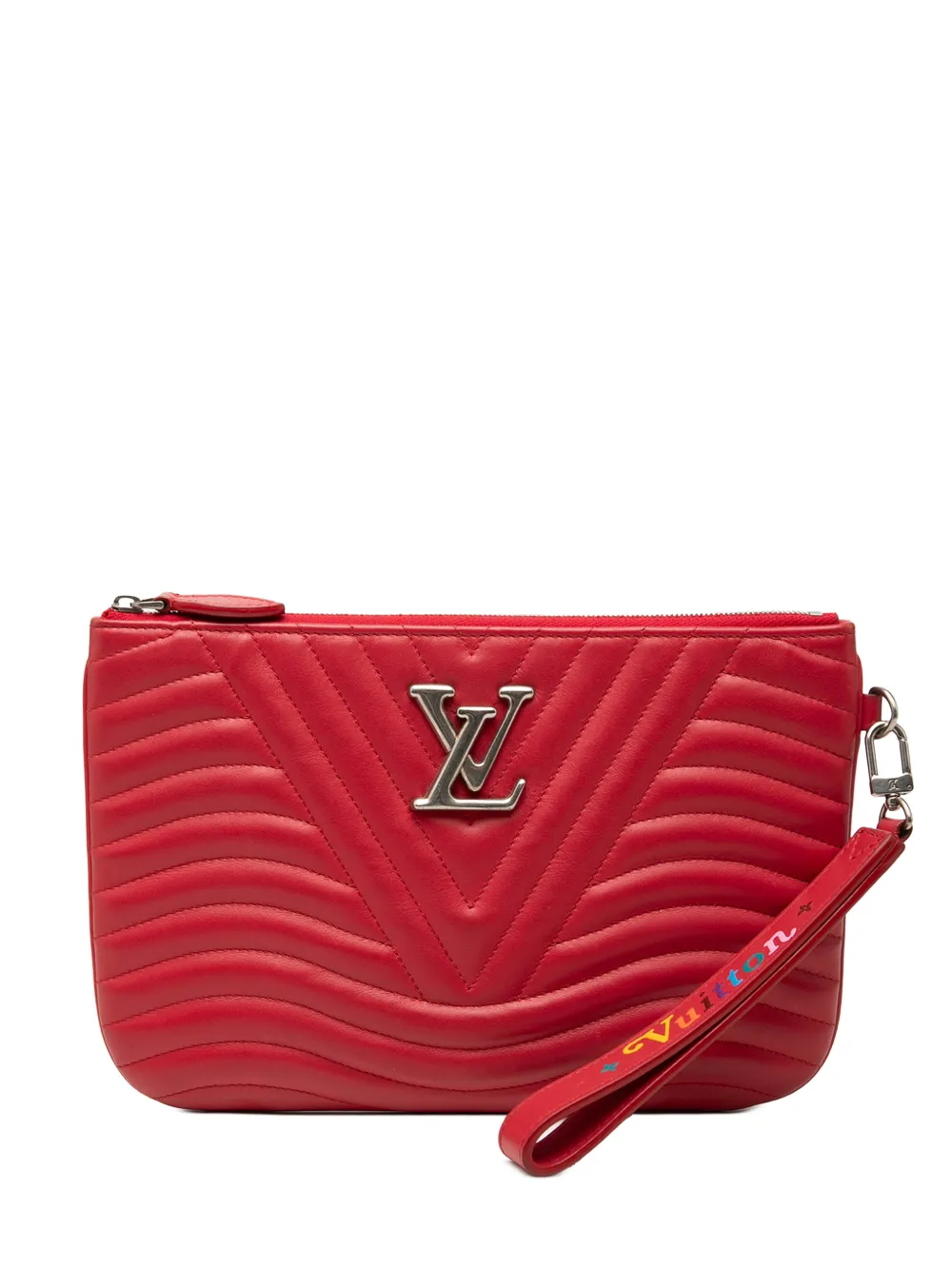 Louis Vuitton Pre-Owned 2019 Calfskin New Wave Zipped Pochette clutch bag - Rosso