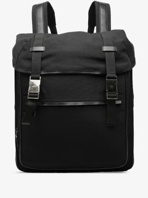 Gucci Pre-Owned 2000-2015 Rucksack mit Double Buckle aus Nylon