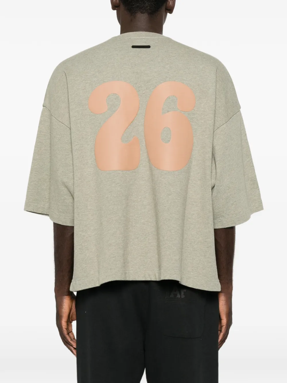 FEAR OF GOD ESSENTIALS T-shirt met logoprint Groen