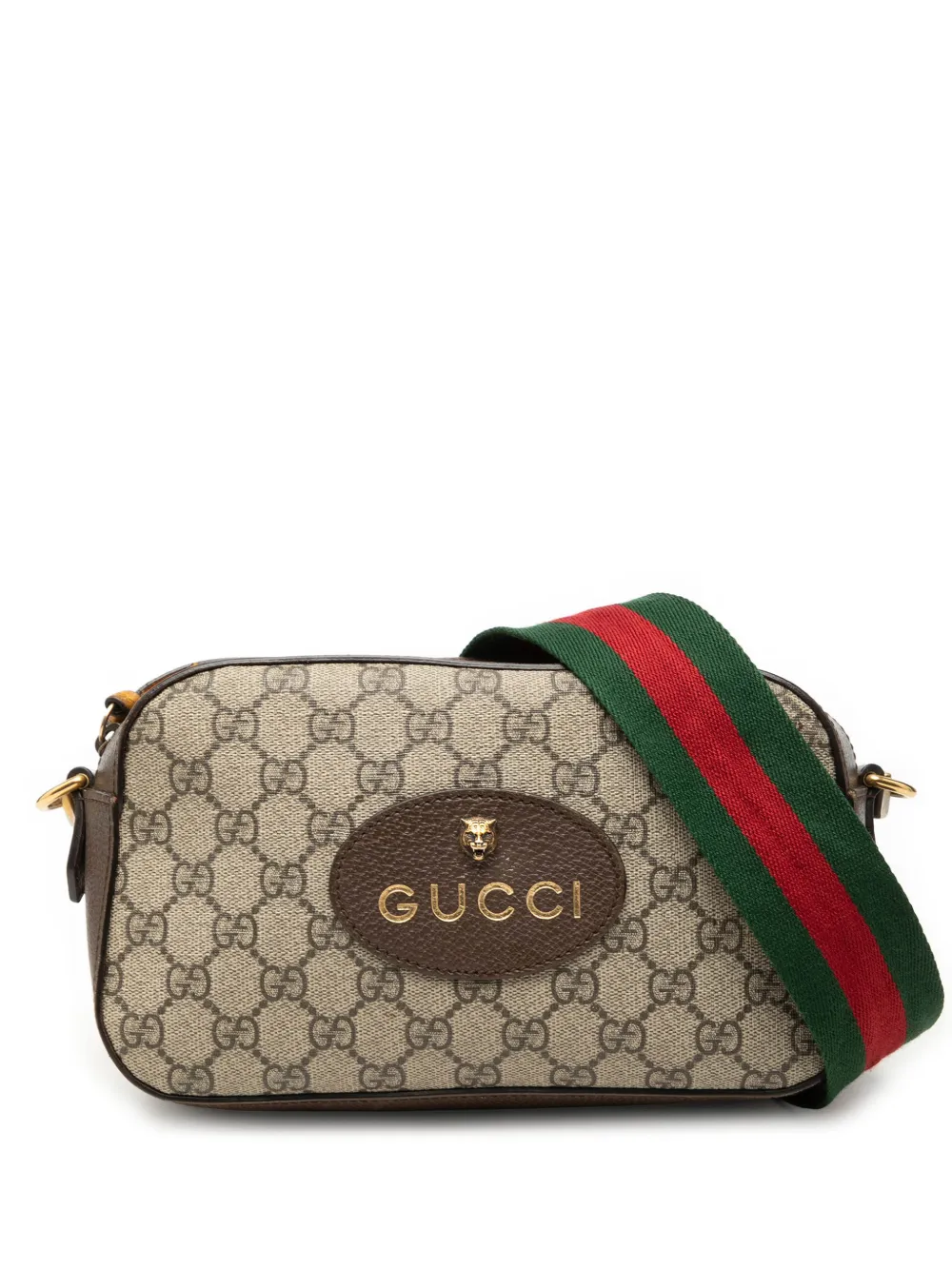 Gucci Pre-Owned 2000-2015 GG Supreme Web Neo Vintage crossbody bag - Toni neutri