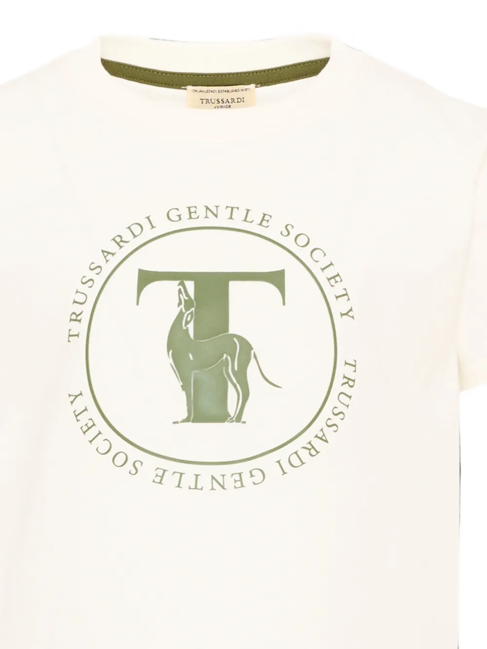 TRUSSARDI JUNIOR T-shirt met logoprint Beige