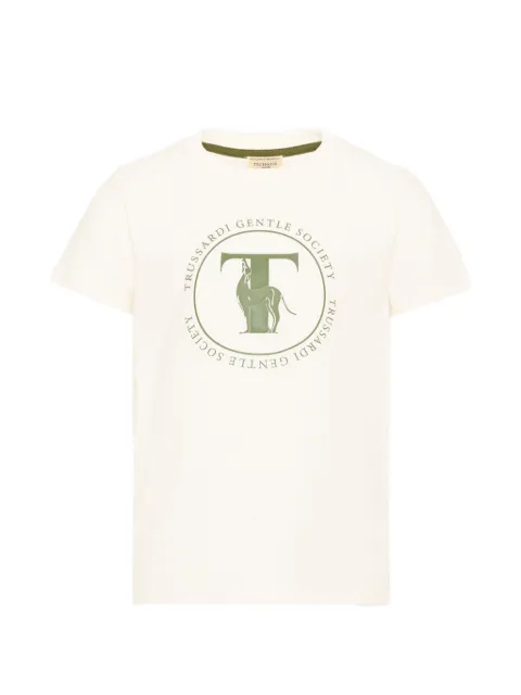 TRUSSARDI JUNIOR logo-print T-shirt