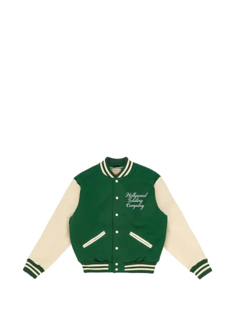 Htc Los Angeles College logo-embroidered varsity jacket