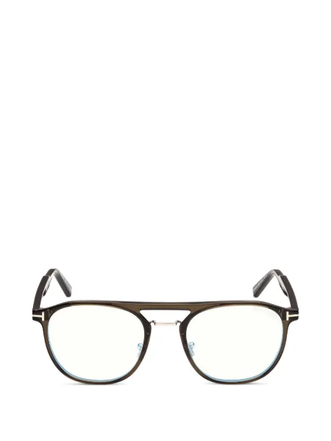 TOM FORD Eyewear T-motif pilot-frame glasses